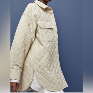 H&M Beige Quilted Jacket